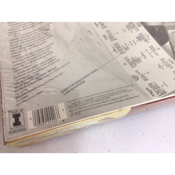 Vintage Solid Gold Music Trivia Game Complete Ideal 1984 New - Picture 3 of 6